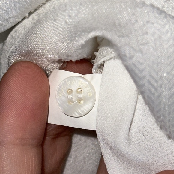 EUC Eva Longoria Off White Handkerchief Midi - Picture 15 of 16